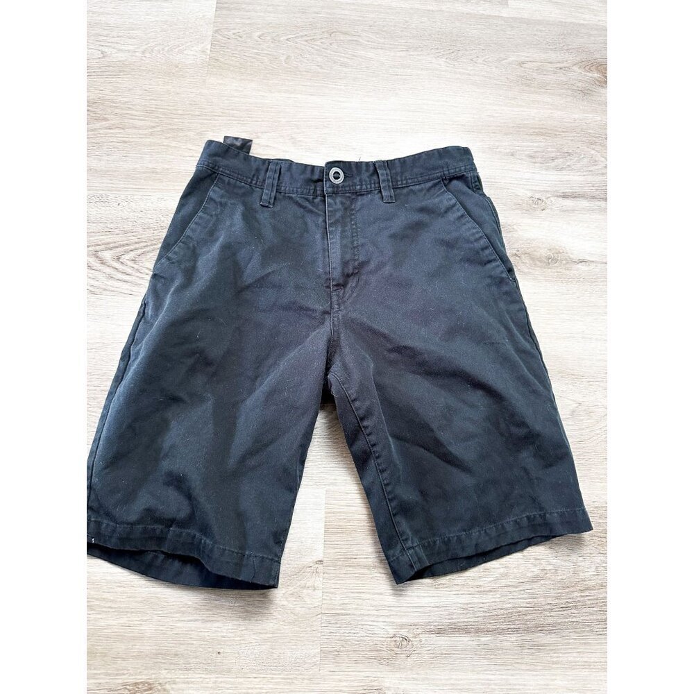 Volcom Classic Black Mens Flat Front Casual Shorts 30